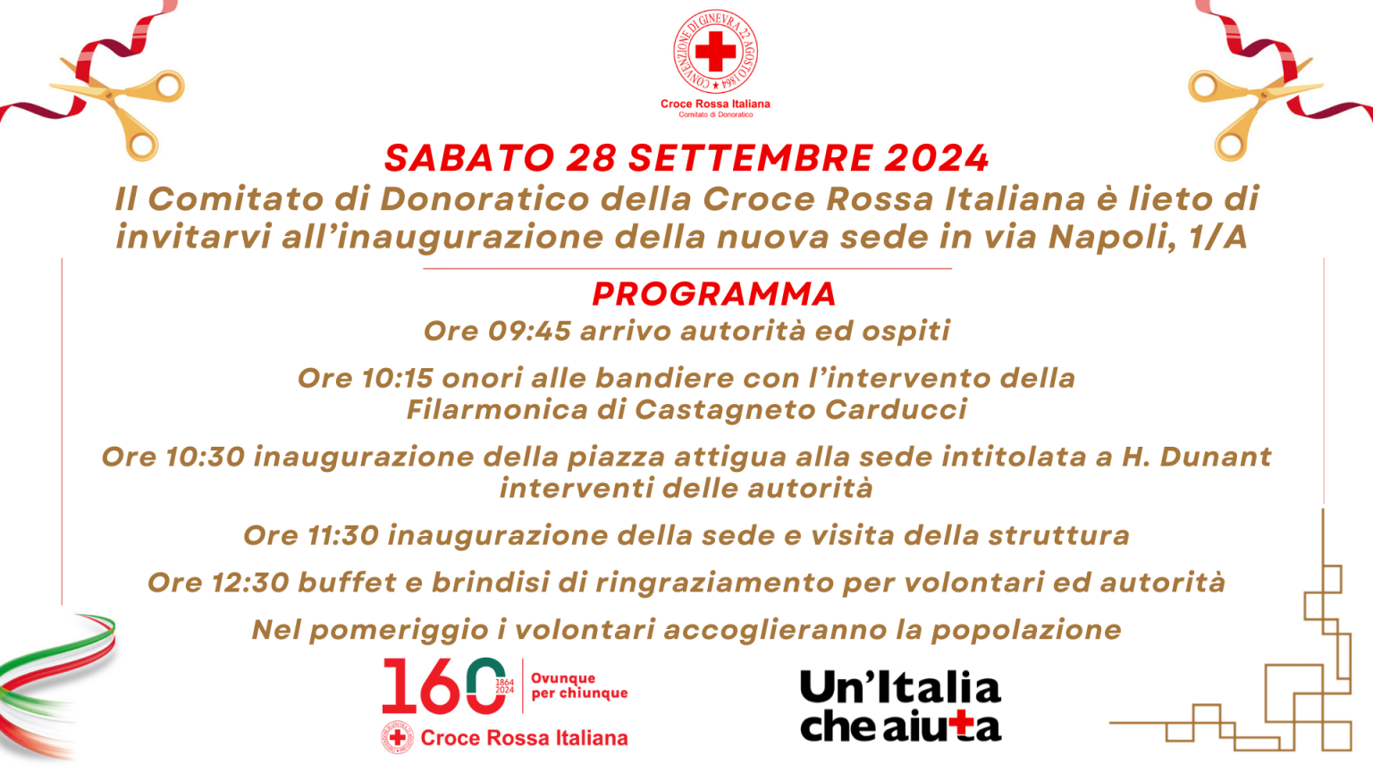 Inaugurazione della nuova sede - CRI Donoratico Inaugurazione nuova sede - CRI Donoratico