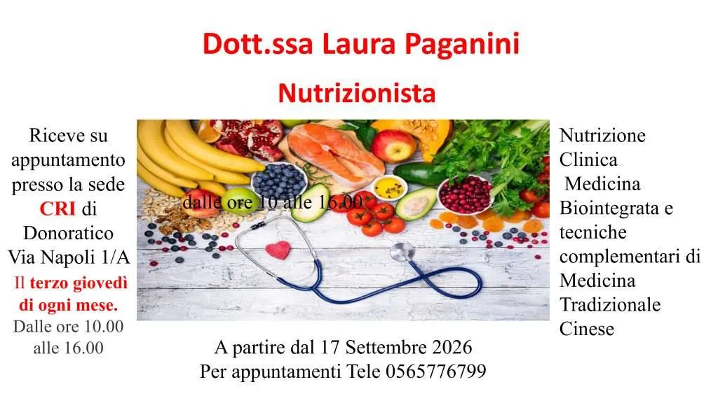 Nutrizionista Paganini - CRI Donoratico