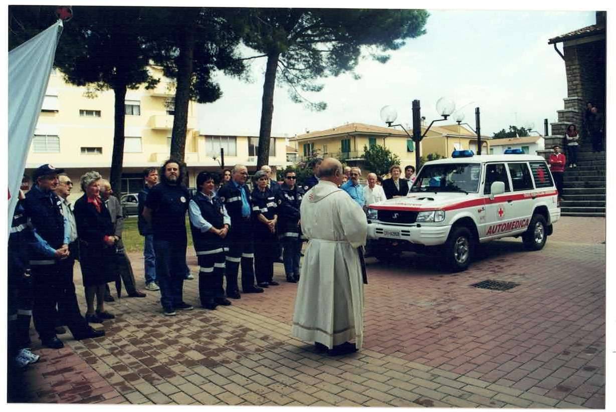 Inaugurazione ambulanza vecchia 33 - Croce Rossa Italiana - Comitato di Donoratico